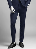 Napolean Royal Blue Birdseye Wool Pants - StudioSuits