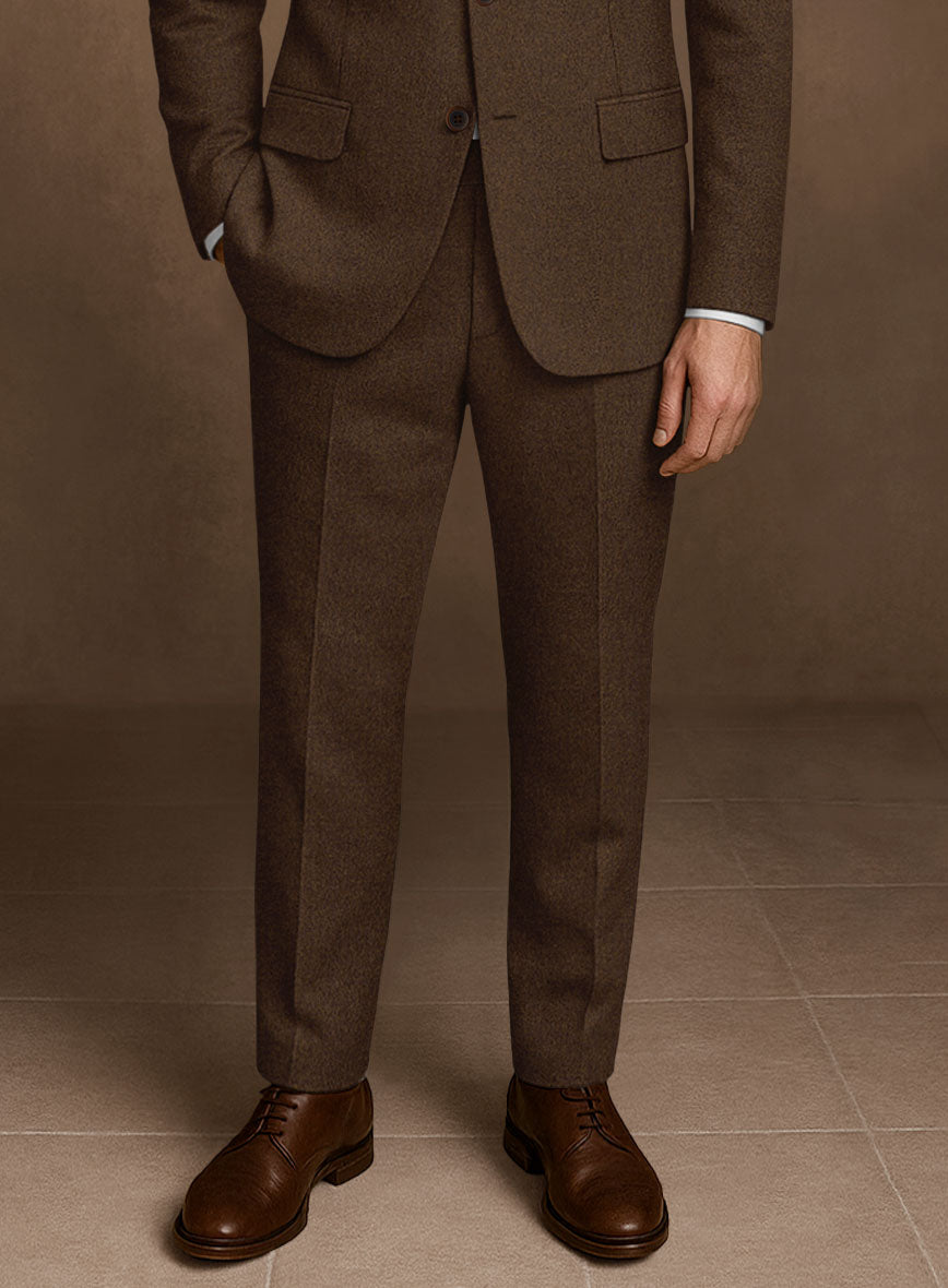 Naples Caffe Brown Tweed Suit - StudioSuits