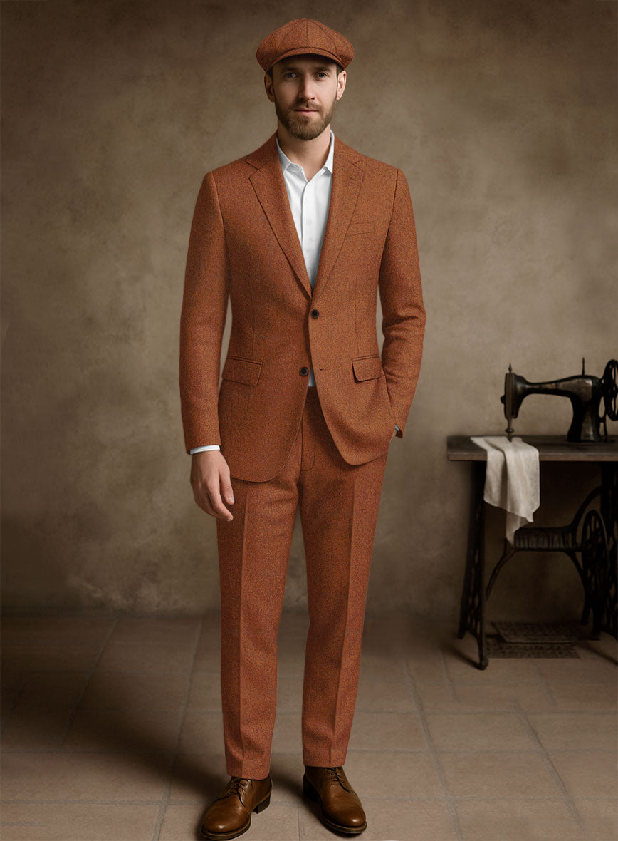 Naples Cosmic Tan Tweed Suit - StudioSuits