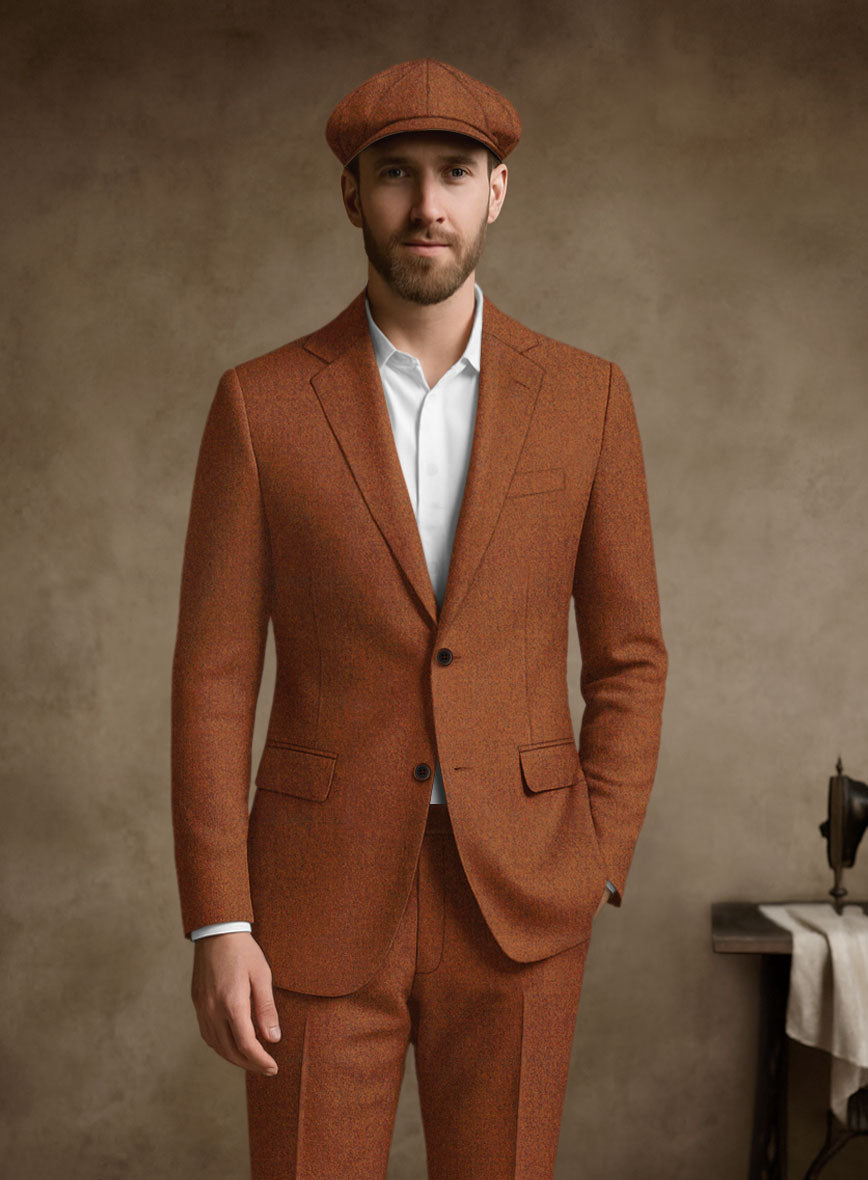 Naples Cosmic Tan Tweed Suit - StudioSuits