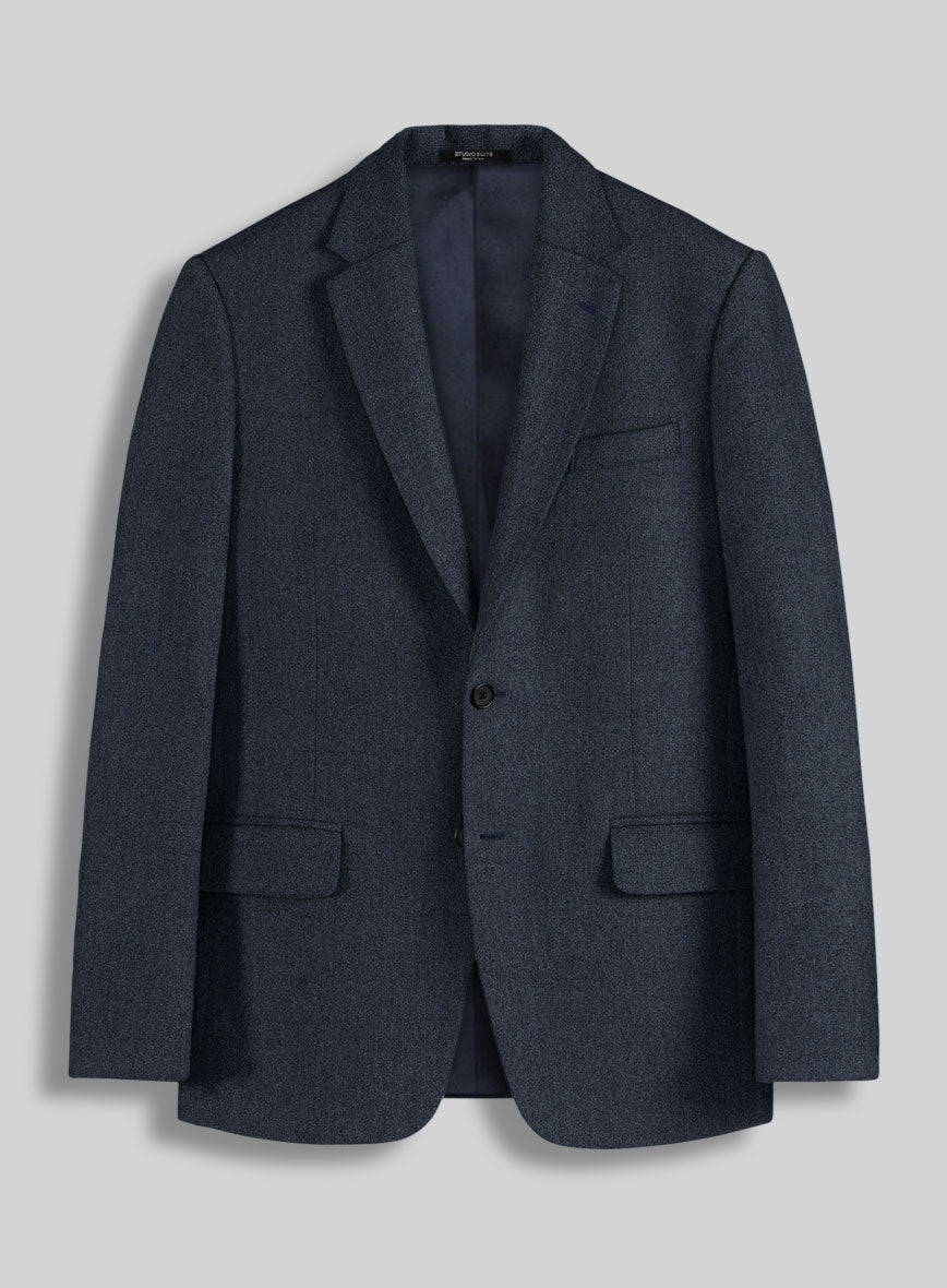 Naples Dark Indigo Tweed Suit - StudioSuits