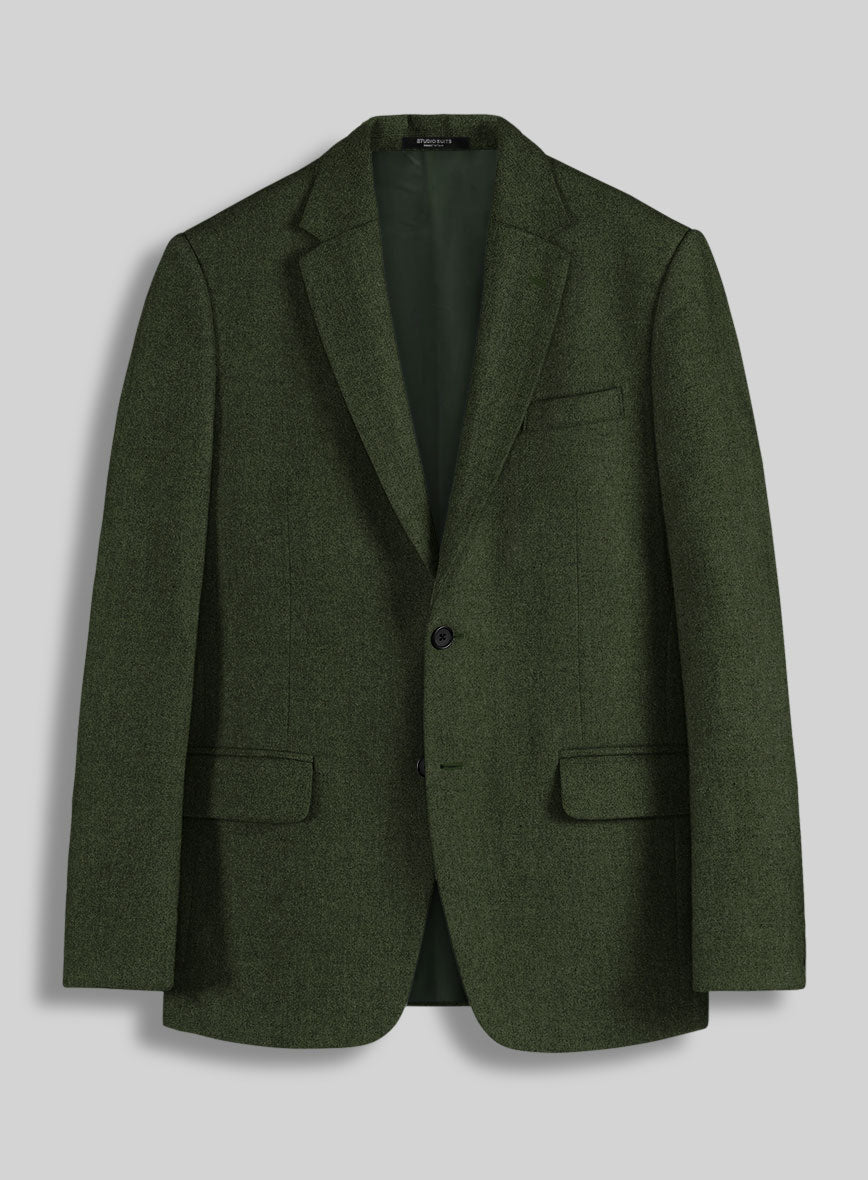 Naples Forest Green Tweed Suit - StudioSuits