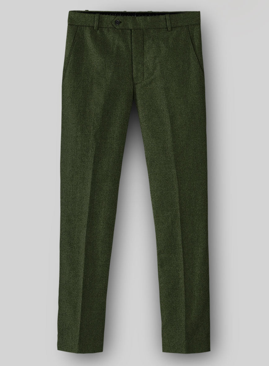 Naples Forest Green Tweed Suit - StudioSuits