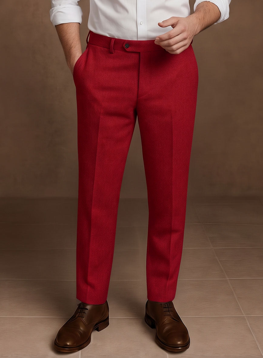 Naples Red Tweed Suit - StudioSuits