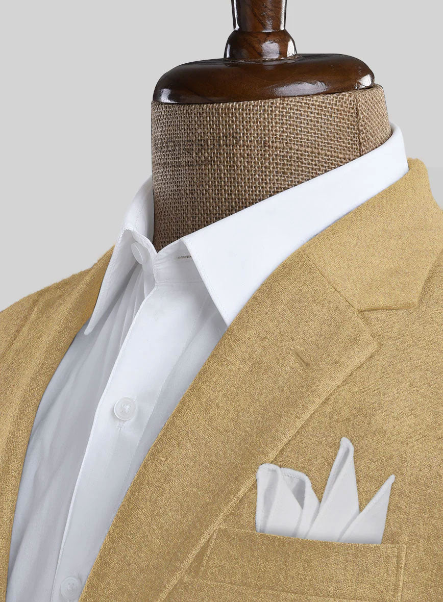 Naples Sahara Beige Tweed Jacket - StudioSuits