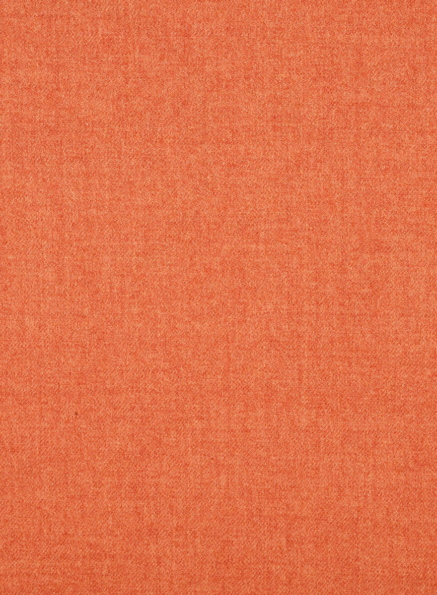 Naples Spring Orange Tweed Double Breasted Jacket - StudioSuits