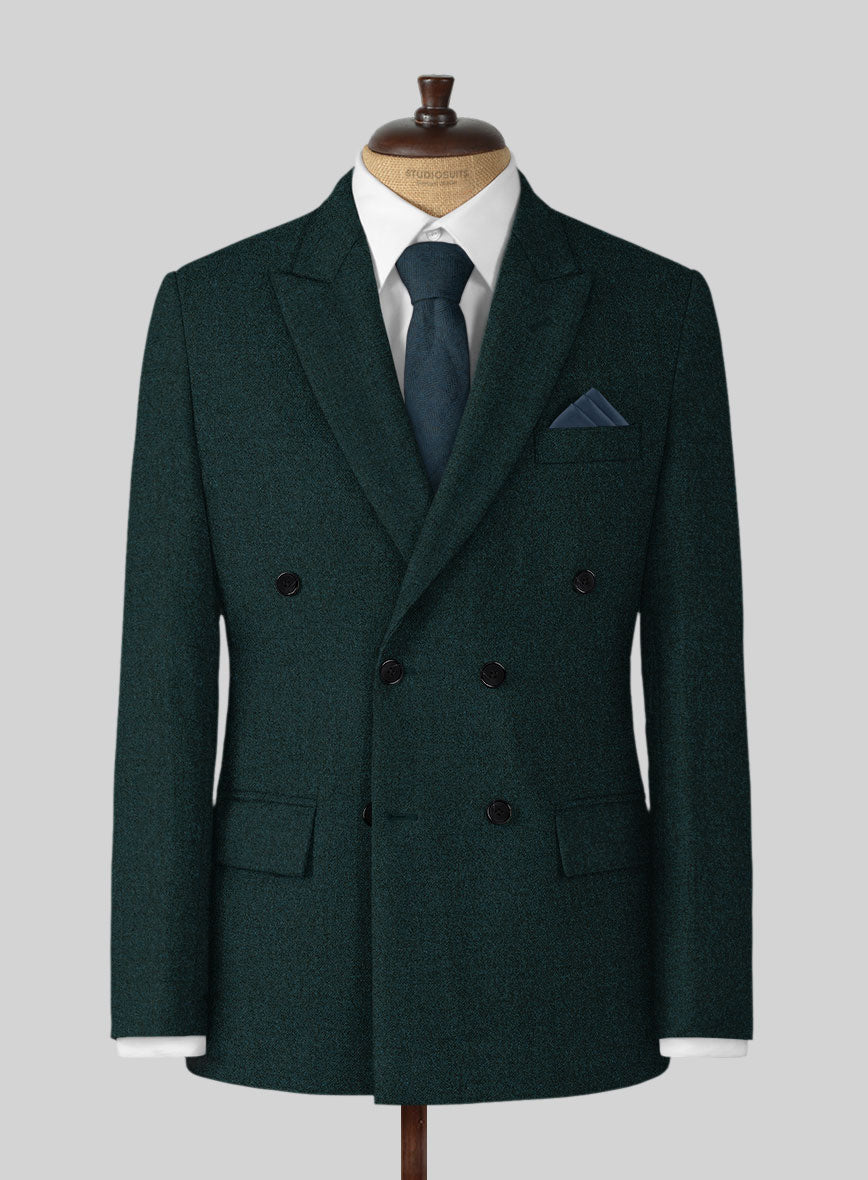 Naples Bello Green Tweed Jacket - StudioSuits