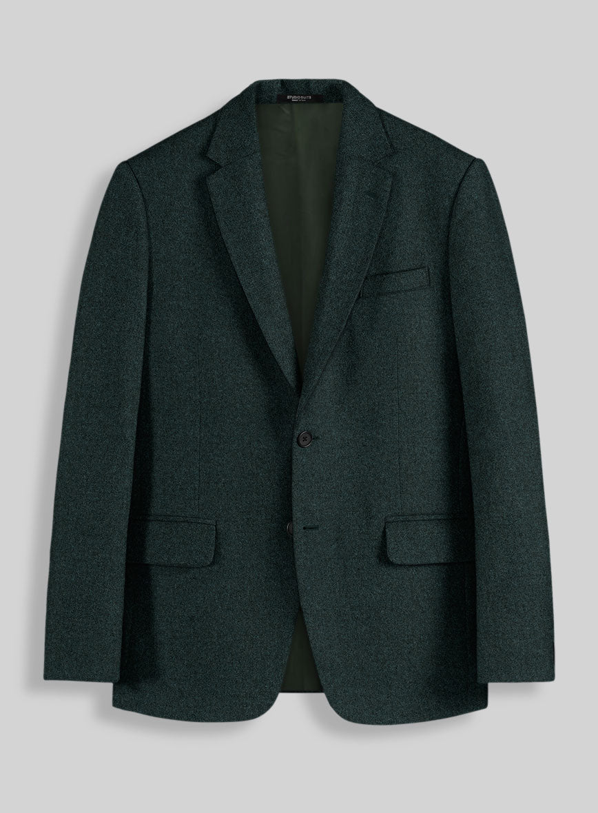 Naples Bello Green Tweed Jacket - StudioSuits