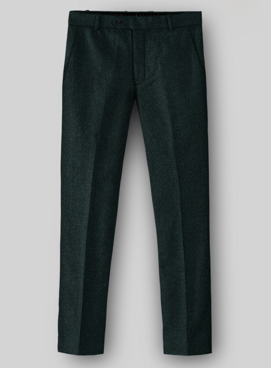 Naples Bello Green Tweed Pants - StudioSuits