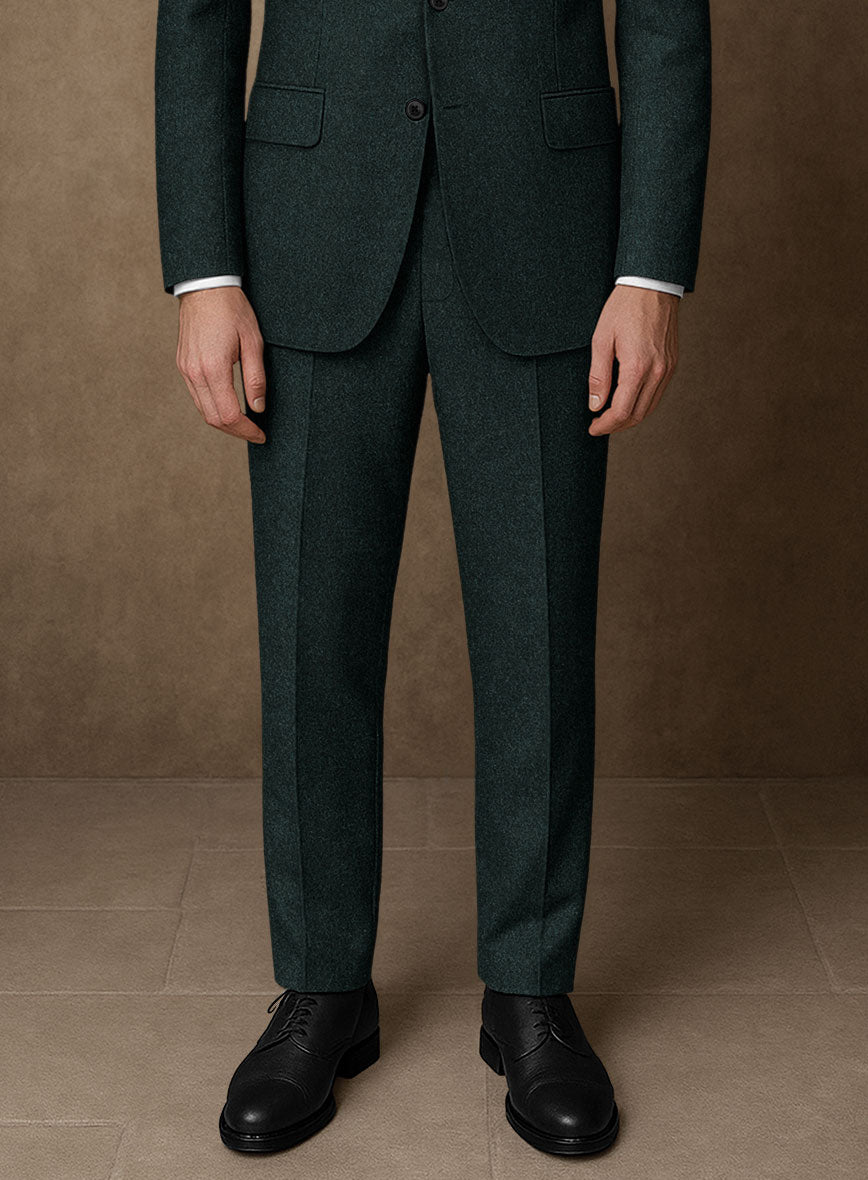 Naples Bello Green Tweed Suit - StudioSuits