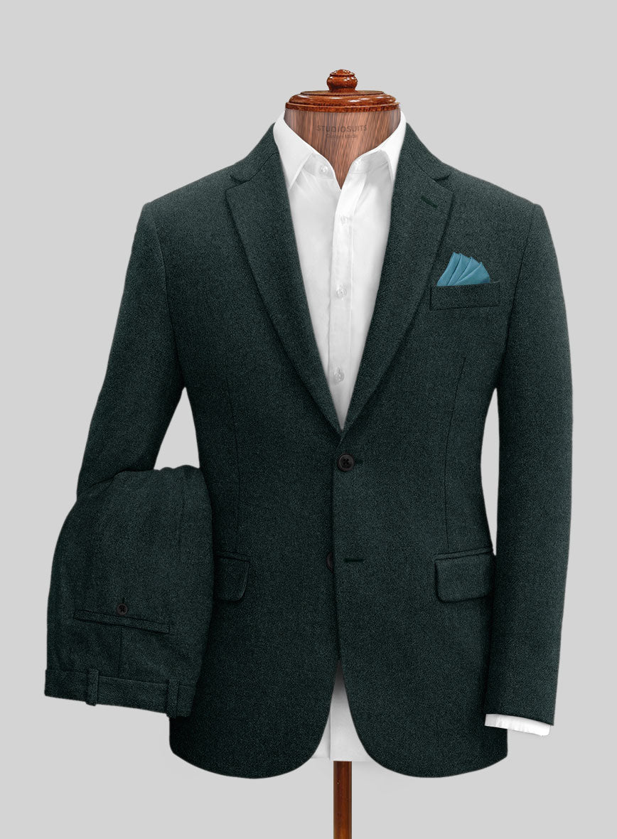 Naples Bello Green Tweed Suit - StudioSuits