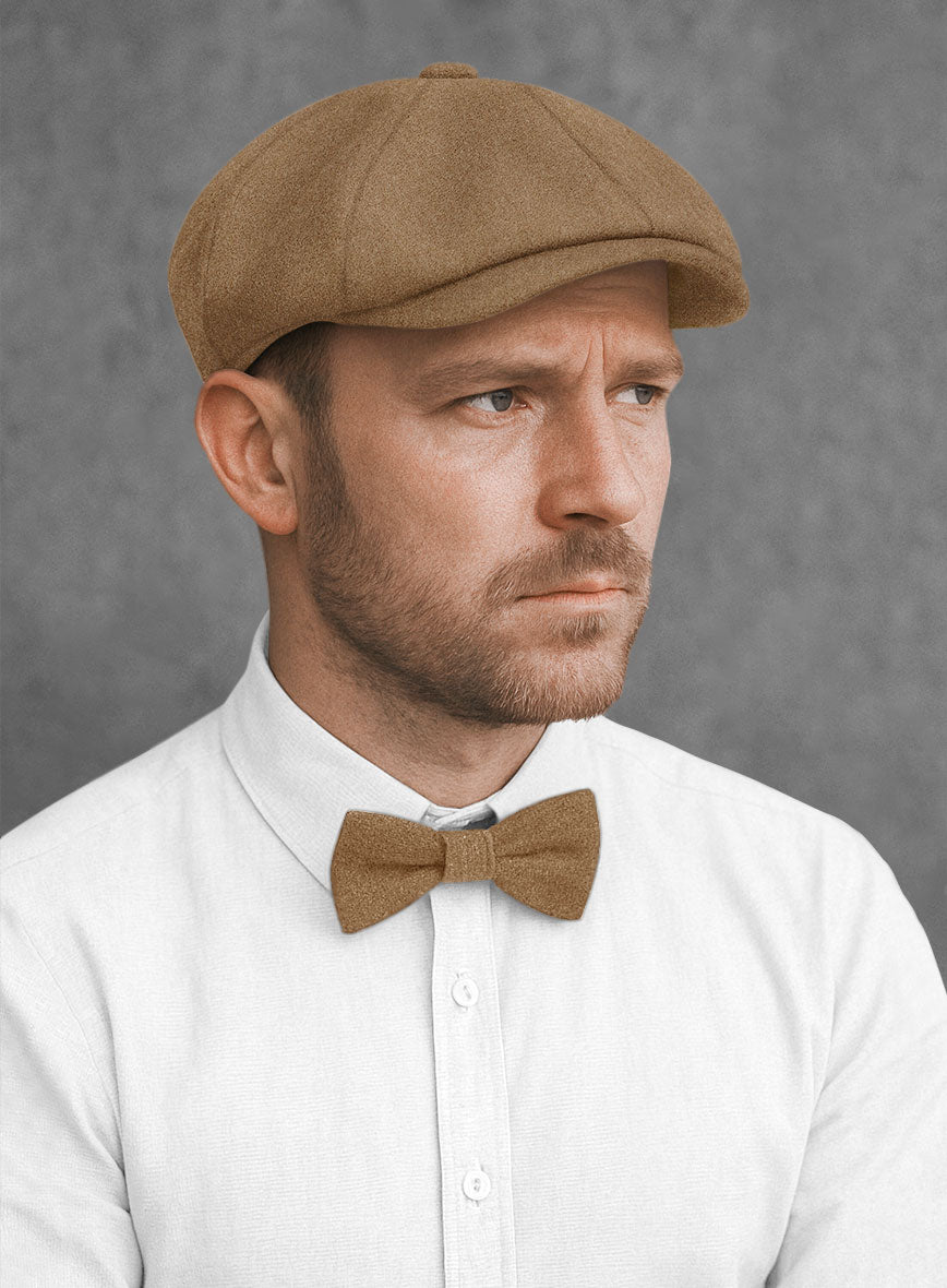 Naples Biscotti Tweed Newsboy Cap - StudioSuits
