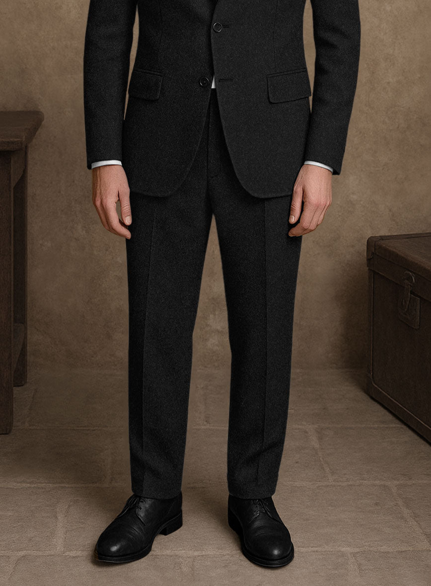 Naples Black Tweed Suit - StudioSuits