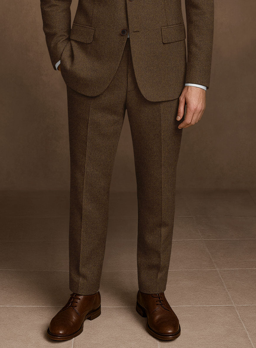 Naples Caffe Brown Tweed Suit - StudioSuits