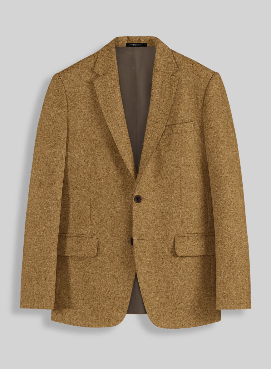 Naples Camel Tweed Jacket - StudioSuits