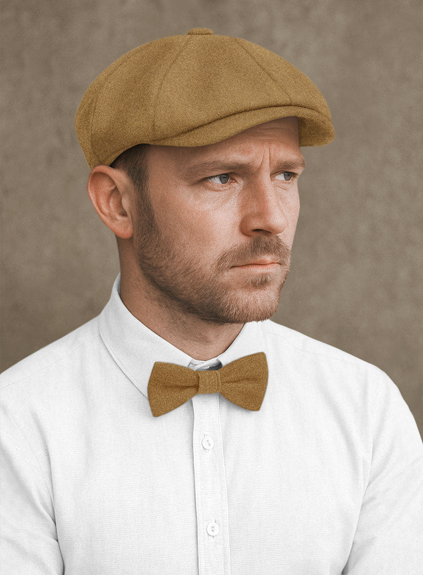 Naples Camel Tweed Newsboy Cap - StudioSuits