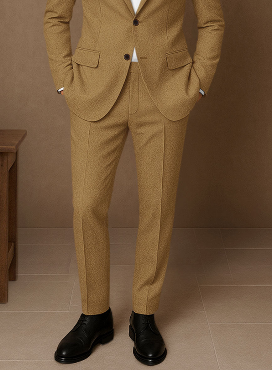 Naples Camel Tweed Pants - StudioSuits