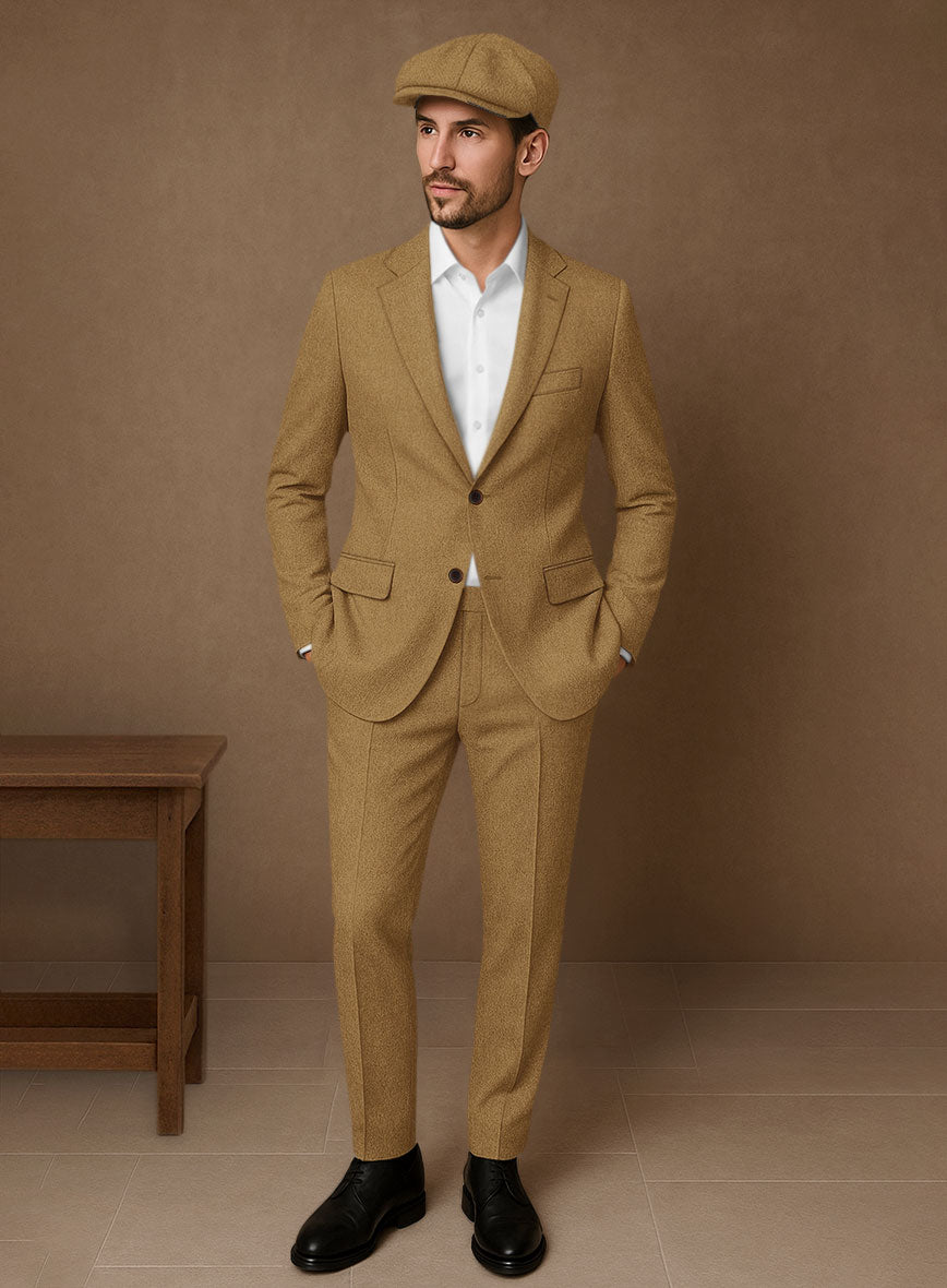 Naples Camel Tweed Suit - StudioSuits