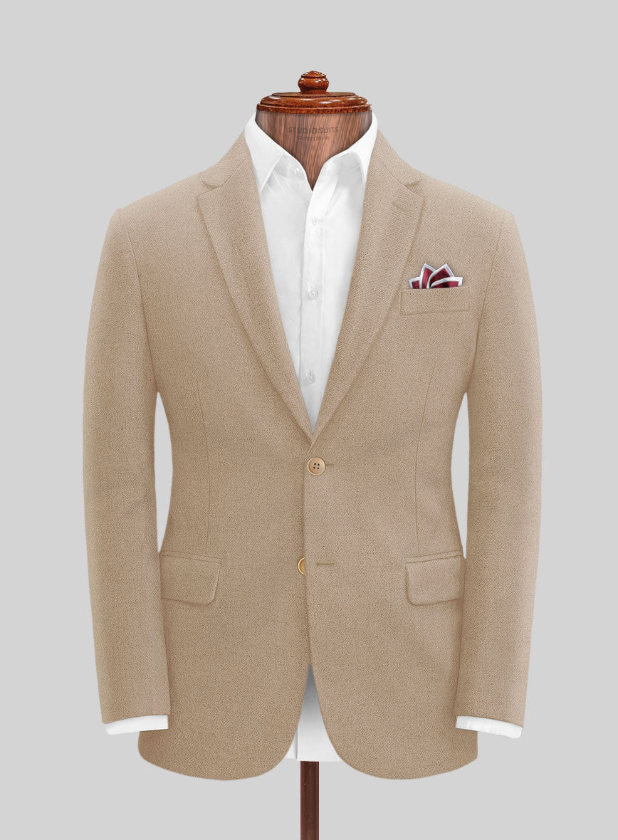 Naples Champagne Tweed Jacket - StudioSuits