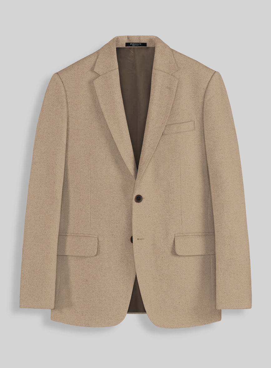 Naples Champagne Tweed Jacket - StudioSuits