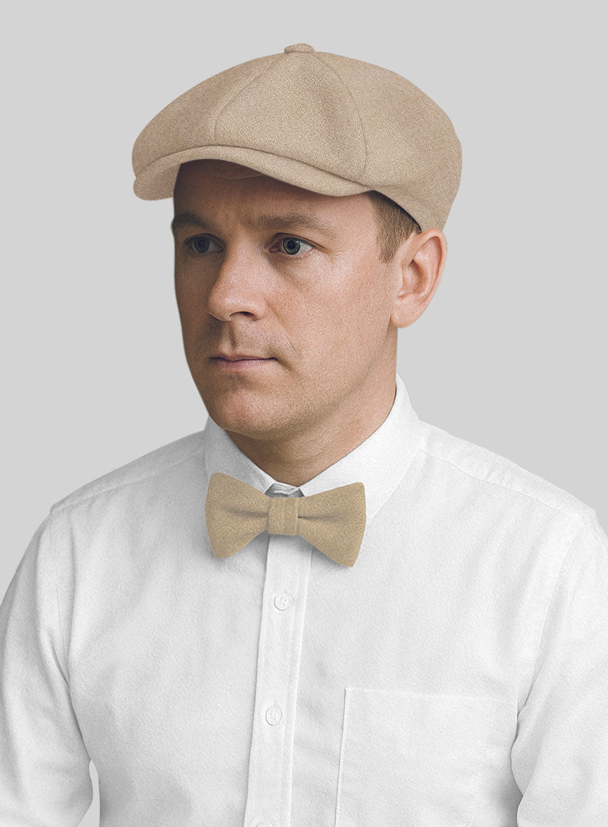Naples Champagne Tweed Newsboy Cap - StudioSuits