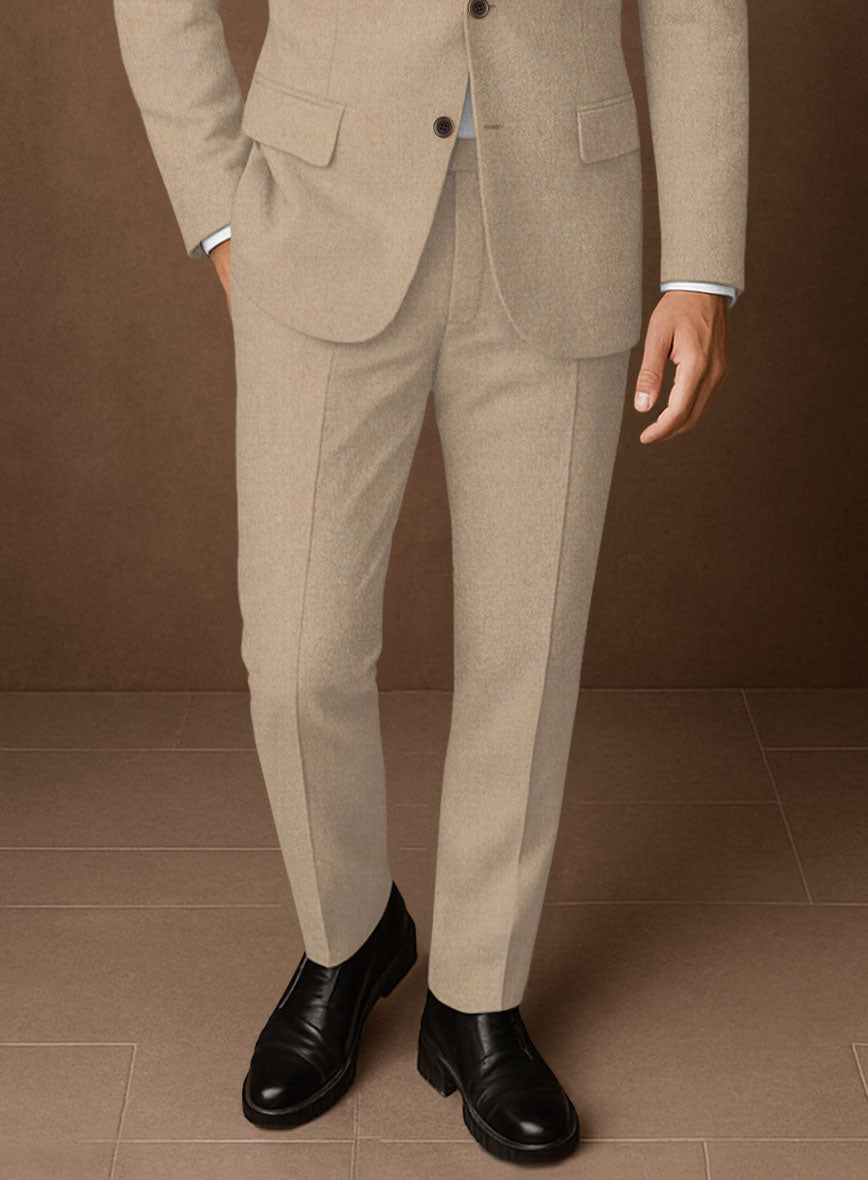 Naples Champagne Tweed Pants - StudioSuits