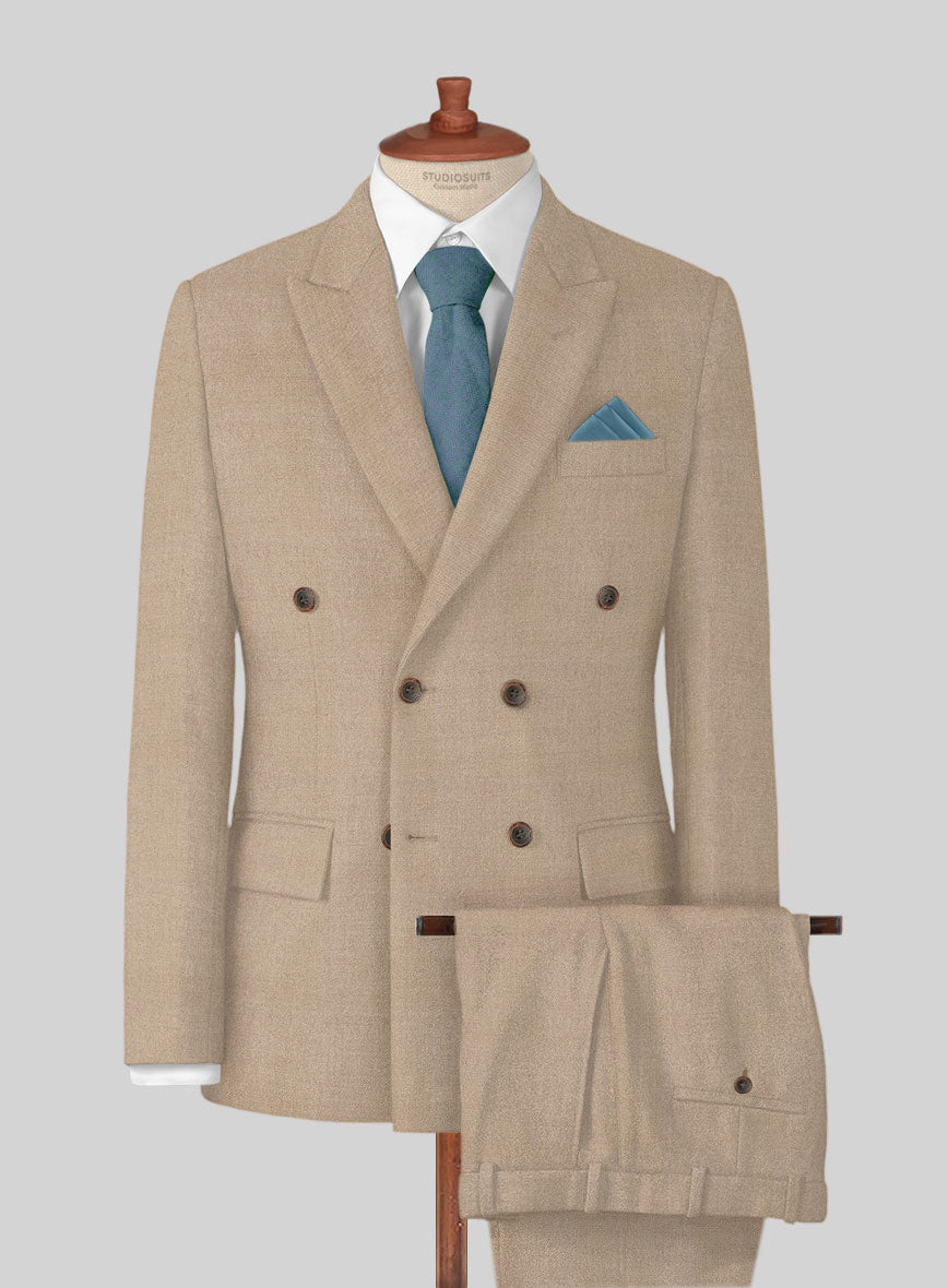 Naples Champagne Tweed Suit - StudioSuits