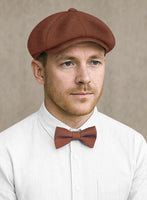 Naples Chestnut Tweed Newsboy Cap - StudioSuits