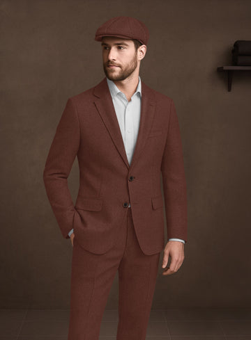 Naples Chestnut Tweed Jacket - StudioSuits