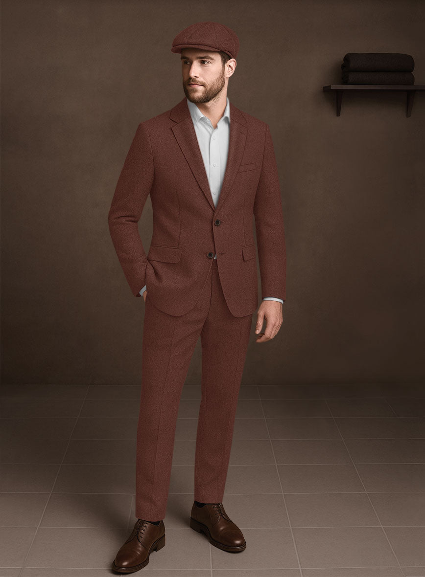 Naples Chestnut Tweed Suit - StudioSuits