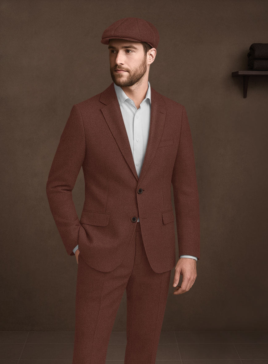 Naples Chestnut Tweed Jacket - StudioSuits