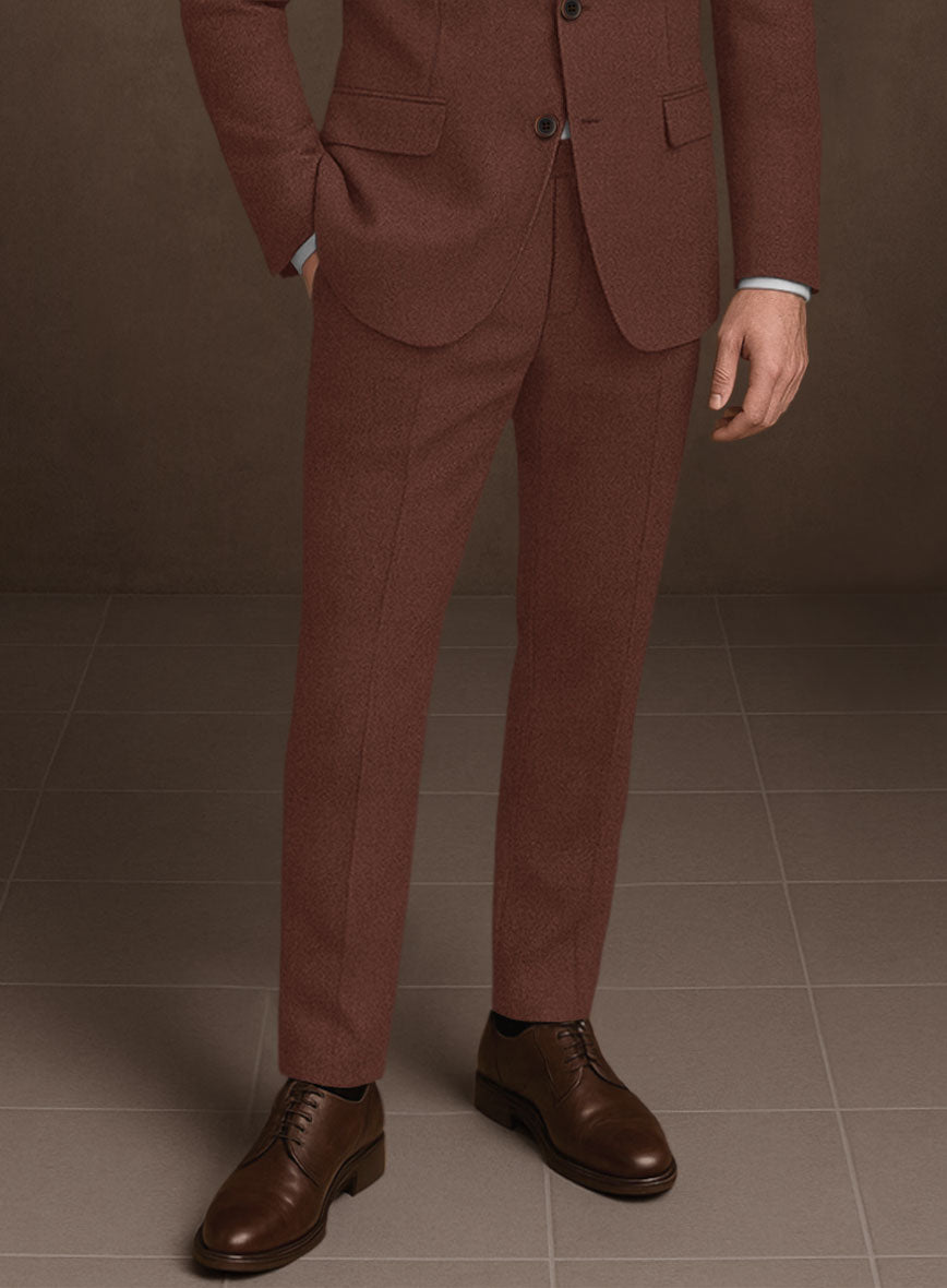 Naples Chestnut Tweed Pants - StudioSuits