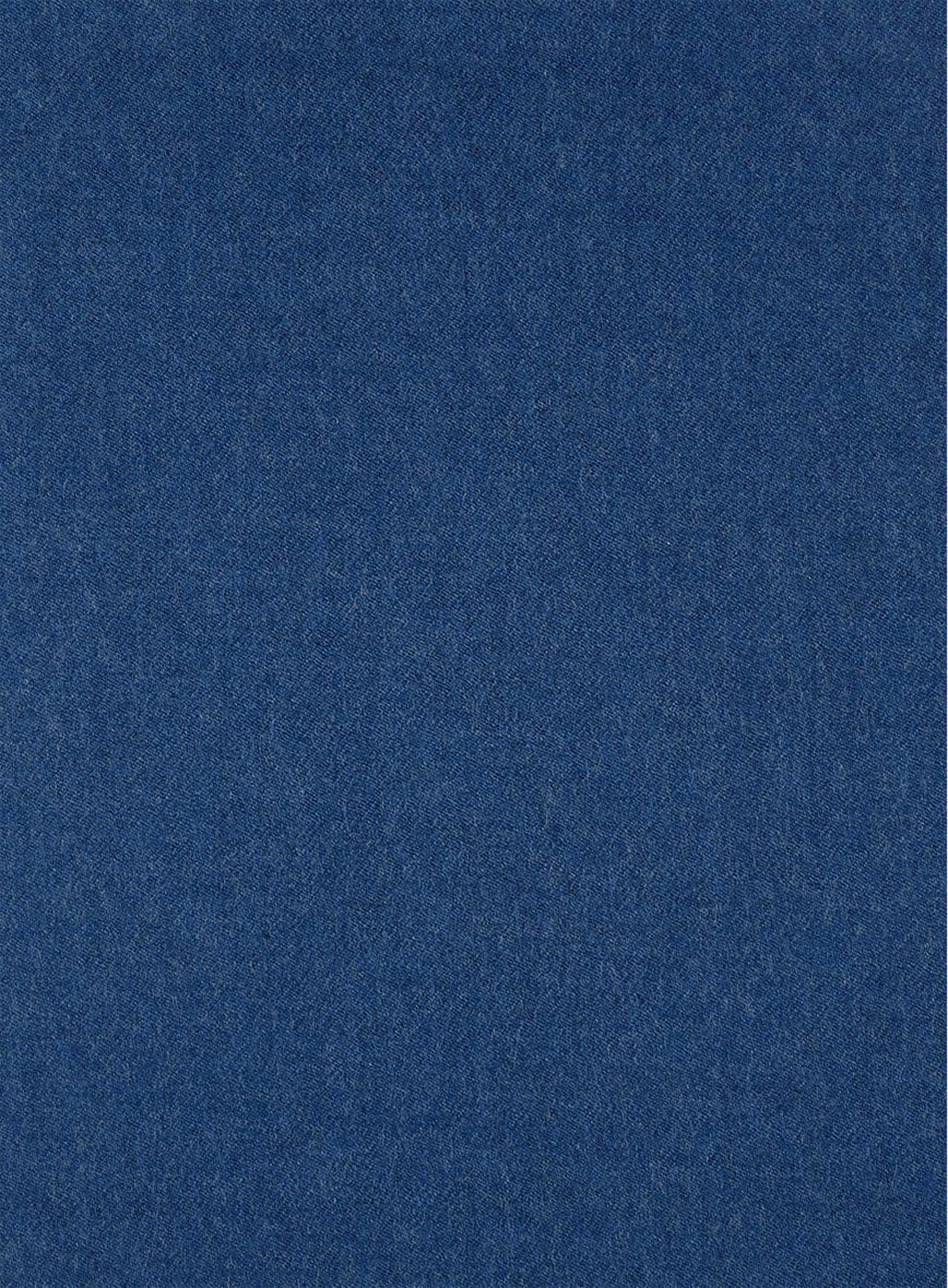 Naples Cobalt Blue Tweed Pea Coat - StudioSuits