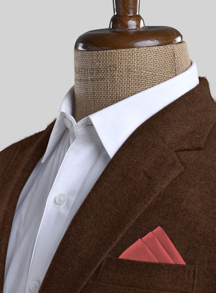 Naples Coffee Brown Tweed Jacket - StudioSuits