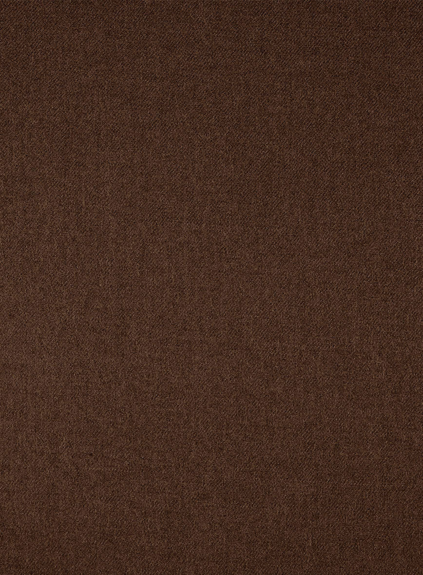 Naples Coffee Brown Tweed Pea Coat - StudioSuits