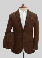 Naples Coffee Brown Tweed Suit - StudioSuits