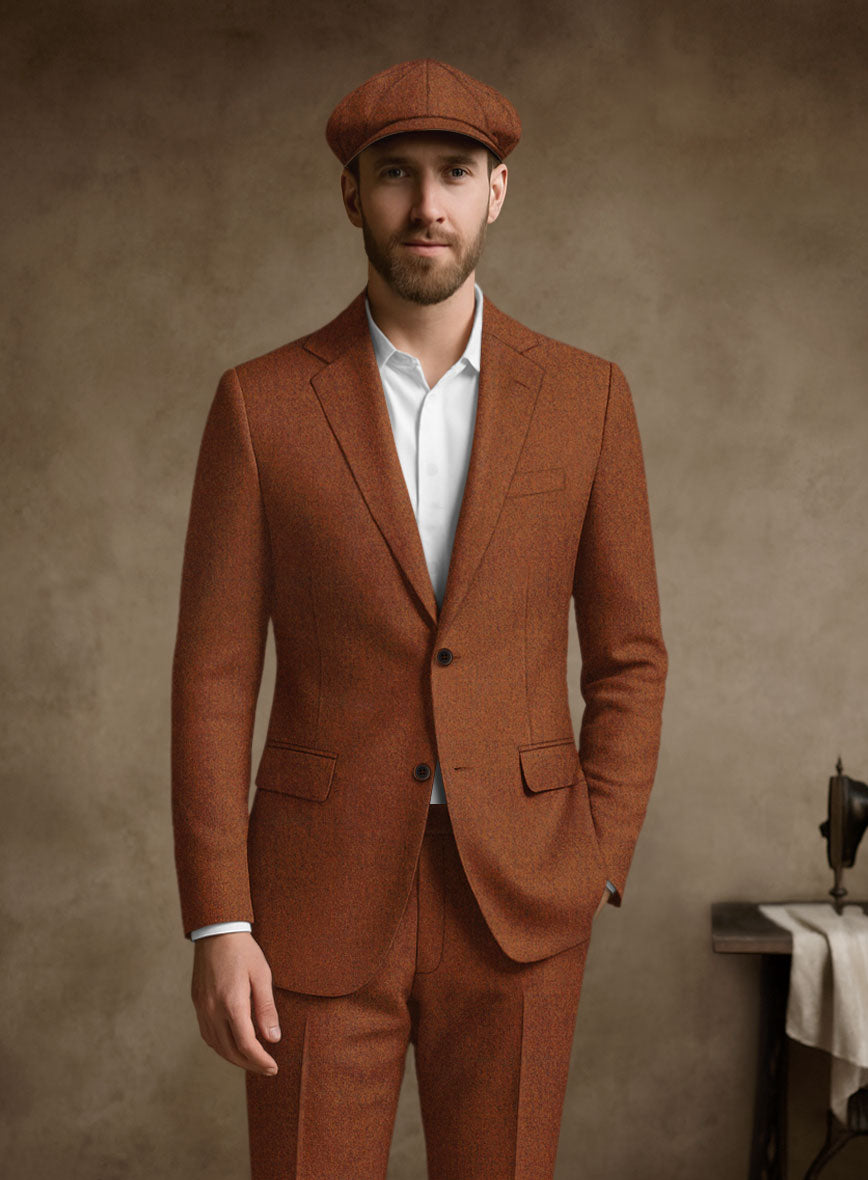 Naples Cosmic Tan Tweed Jacket - StudioSuits