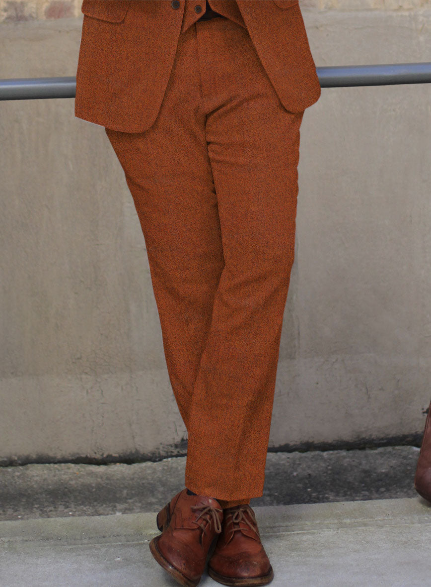 Naples Cosmic Tan Tweed Pants - StudioSuits