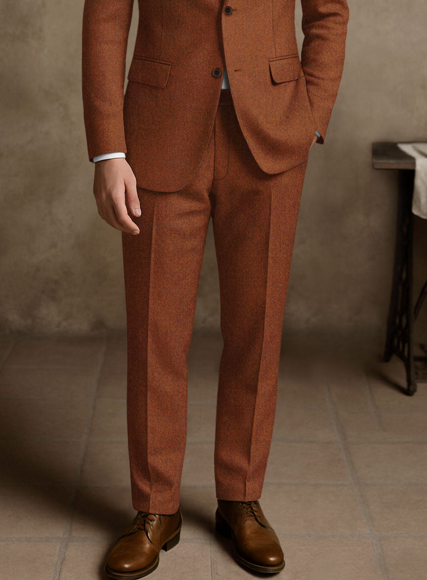 Naples Cosmic Tan Tweed Pants - StudioSuits