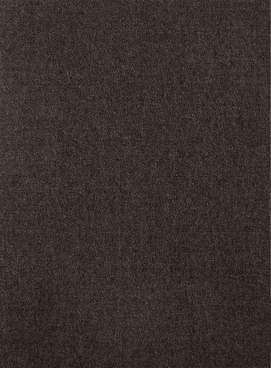 Naples Dark Brown Tweed Pea Coat - StudioSuits