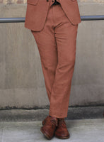 Naples Dark Salmon Pink Tweed Suit - StudioSuits