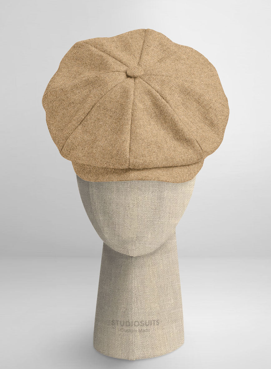 Naples Desert Haze Tweed Newsboy Cap - StudioSuits