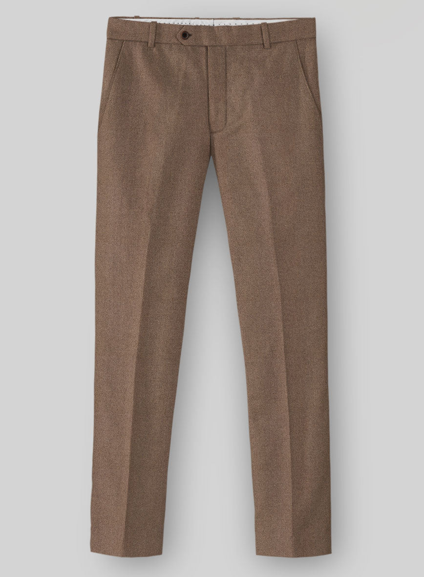 Naples Dolce Brown Tweed Pants - StudioSuits