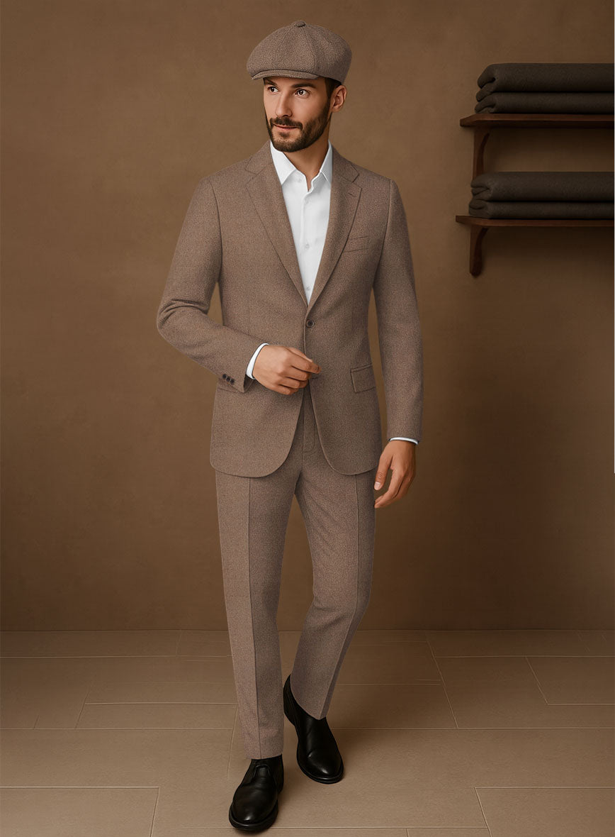 Naples Dolce Brown Tweed Suit - StudioSuits