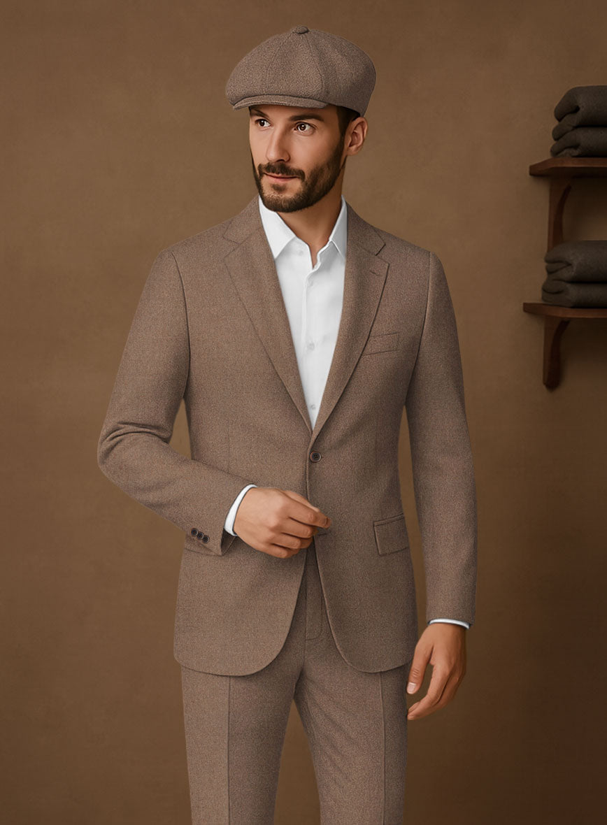 Naples Dolce Brown Tweed Suit - StudioSuits