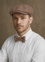Naples Dolce Brown Tweed Tweed Newsboy Cap - StudioSuits