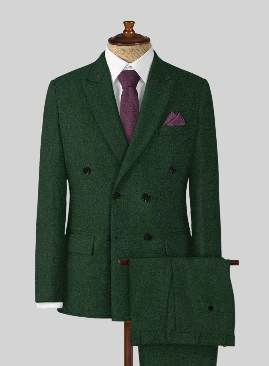 Naples Emerald Green Tweed Suit - StudioSuits