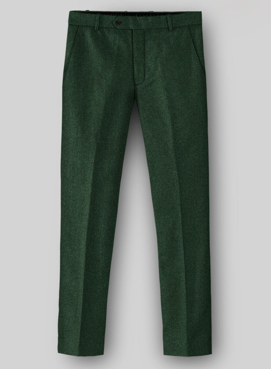 Naples Emerald Green Tweed Pants - StudioSuits