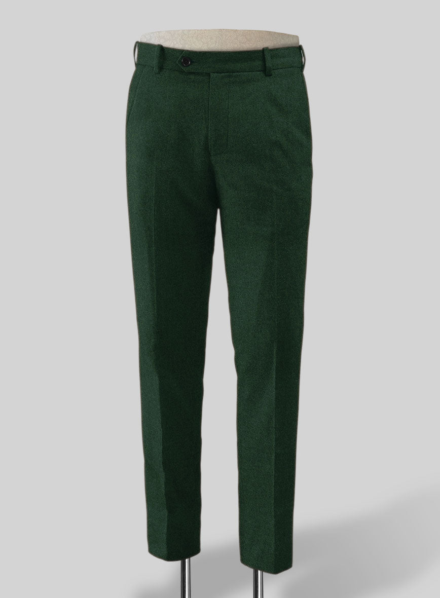Naples Emerald Green Tweed Pants - StudioSuits