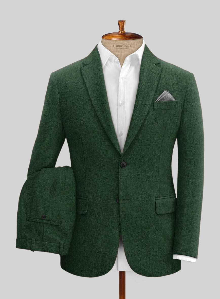 Naples Emerald Green Tweed Suit - StudioSuits